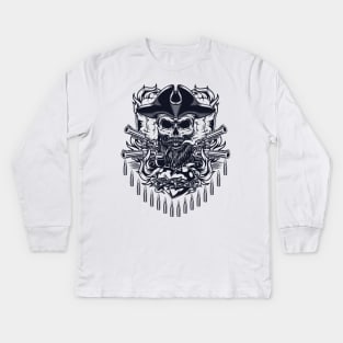 Pirate captain Kids Long Sleeve T-Shirt